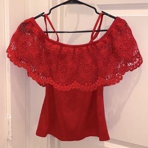 No Boundaries Red Top